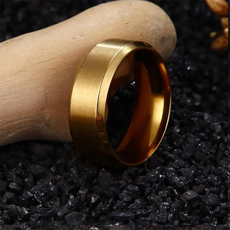 Bague homme en acier inoxydable