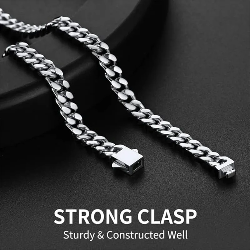 Collier de mode homme en acier inoxydable